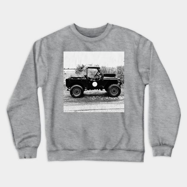 1955 Land Rover - Mavis Crewneck Sweatshirt by LukeHarding